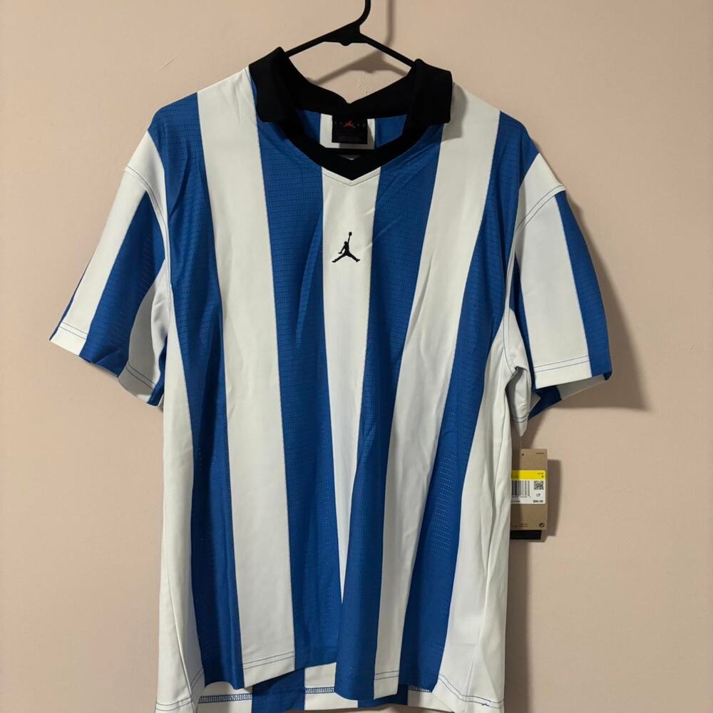Jordan blue and white jersey